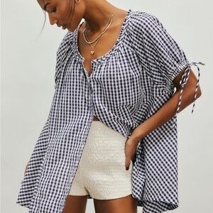 Free People Farley Gingham Tunic